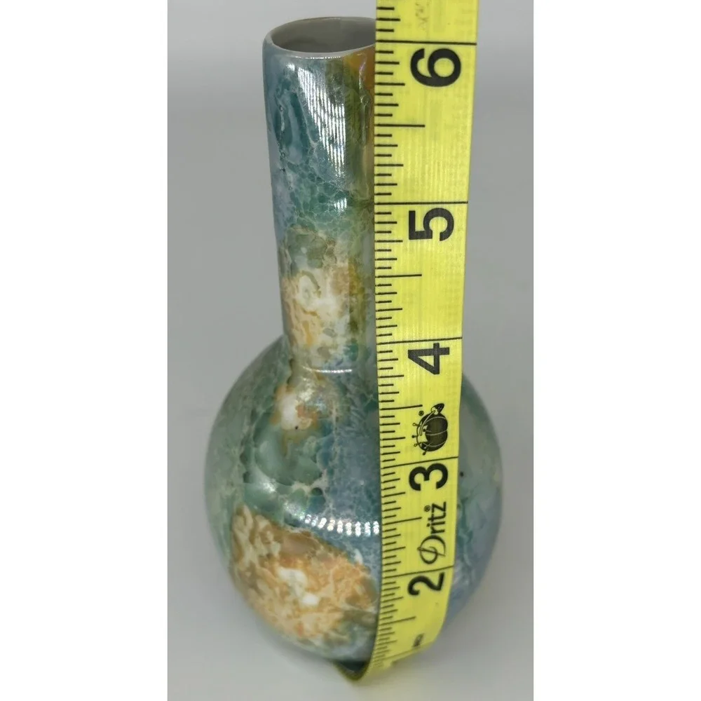 Beach Water Waves Pearlescent Bud Vase 6